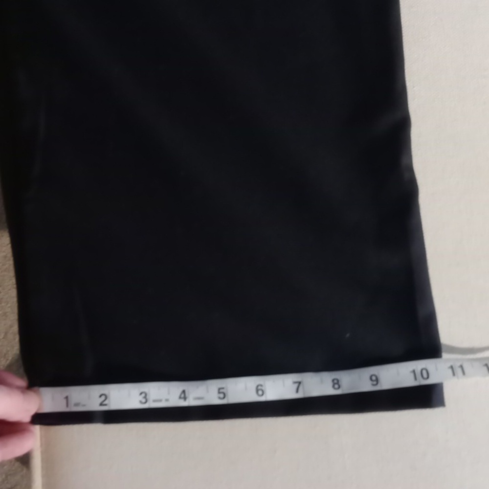 BNWT Commense wide leg black pants with diagonal flap size large - Picture 7 of 11
